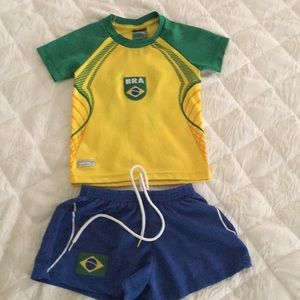 Brazil Soccer Jersey set - Shirt + Shorts